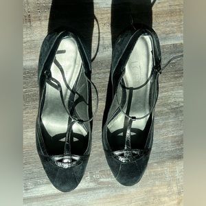 Ann Taylor Loft ankle strap heels